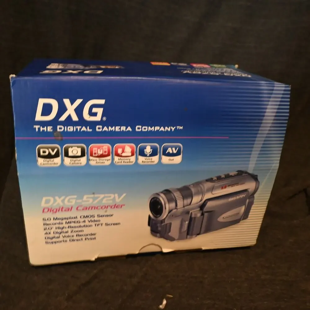 DXG-572V 5.0MP Digital Camcorder TESTED WORKING